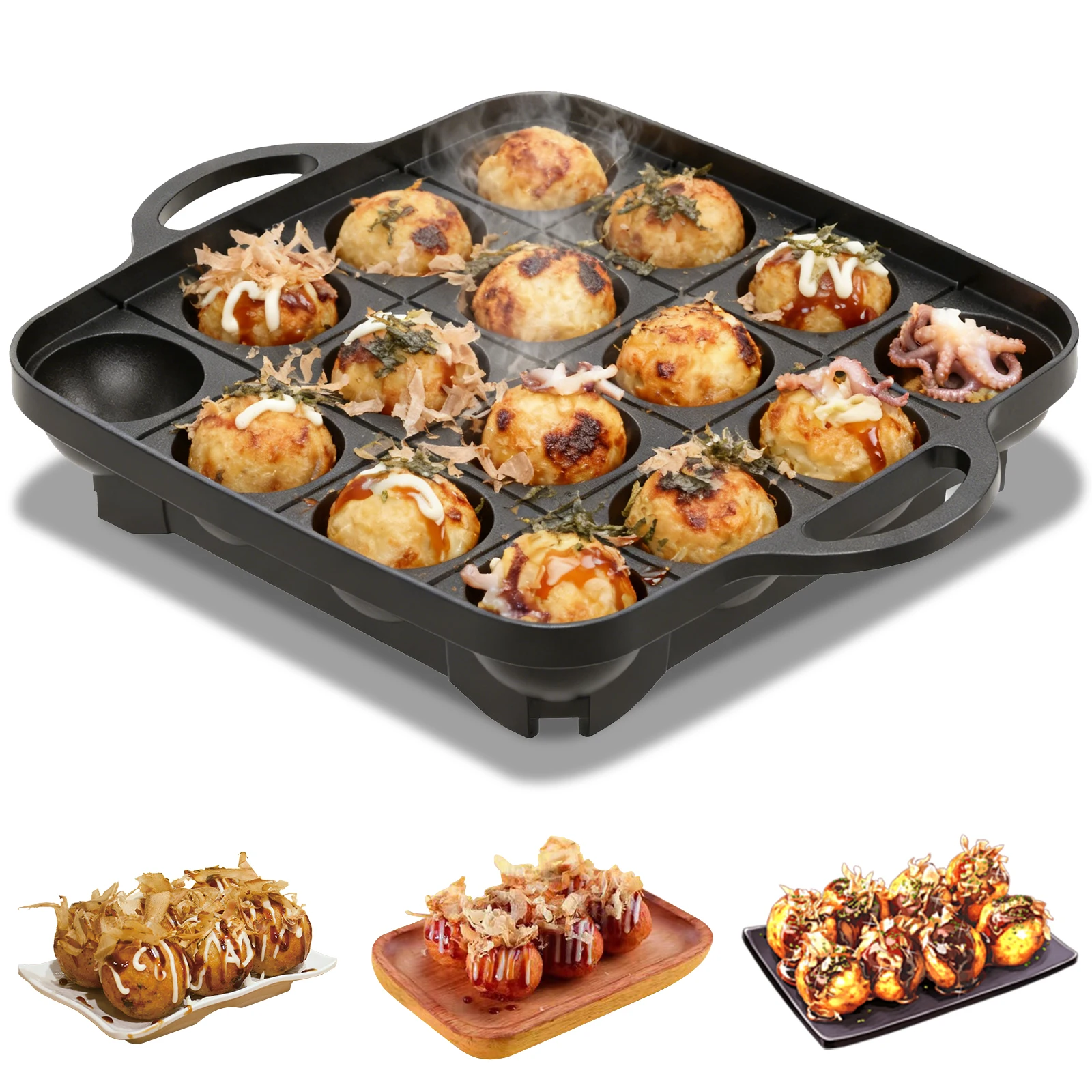 Takoyaki Grill Plate - Poêle à takoyaki 16 trous en