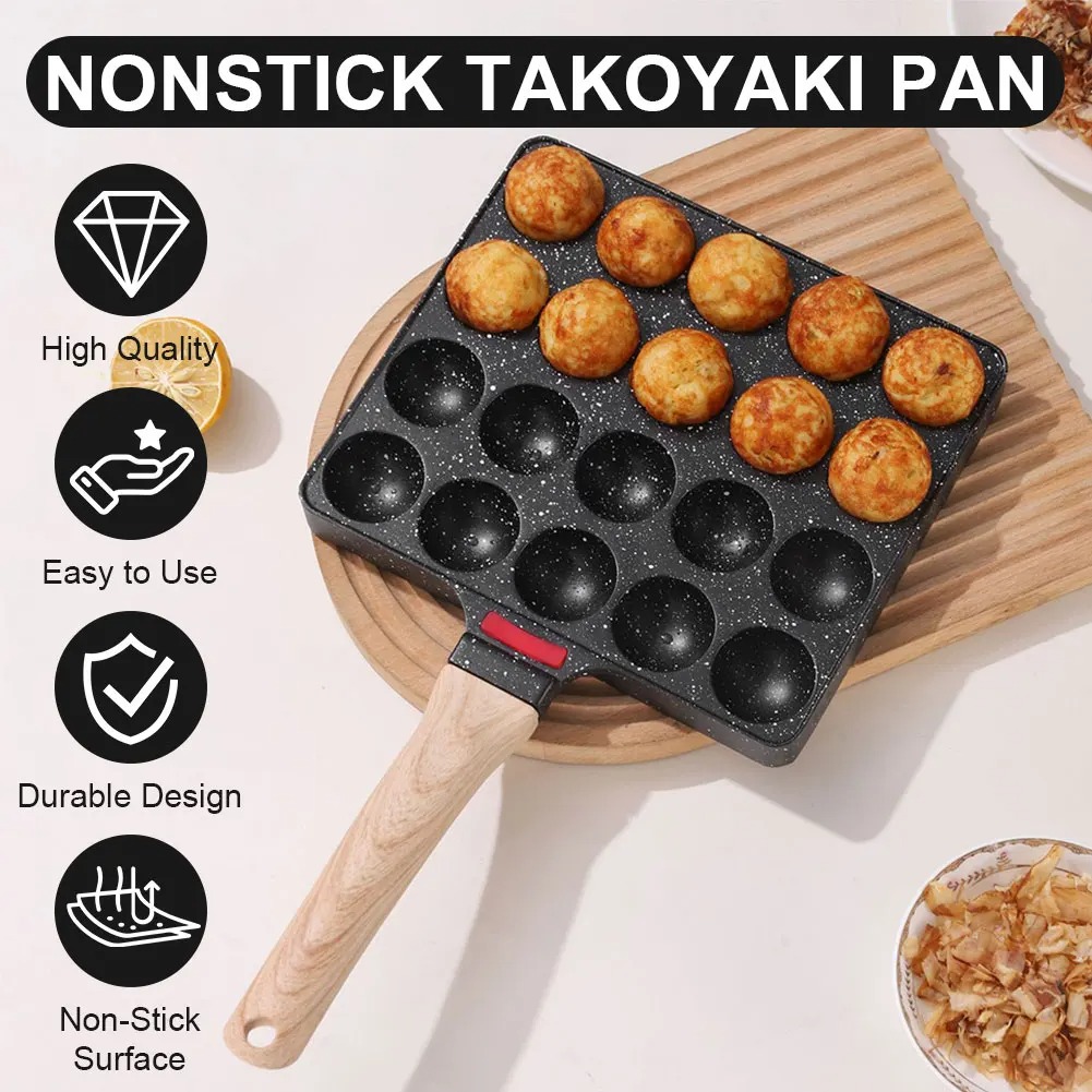 Takoyaki Grill Plate - Poêle à Takoyaki 20 moules, machine