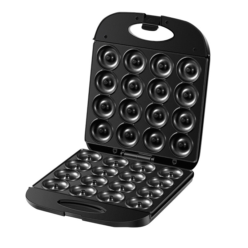 Mini Pancake Griddle - Grand appareil à donuts 16 trous,